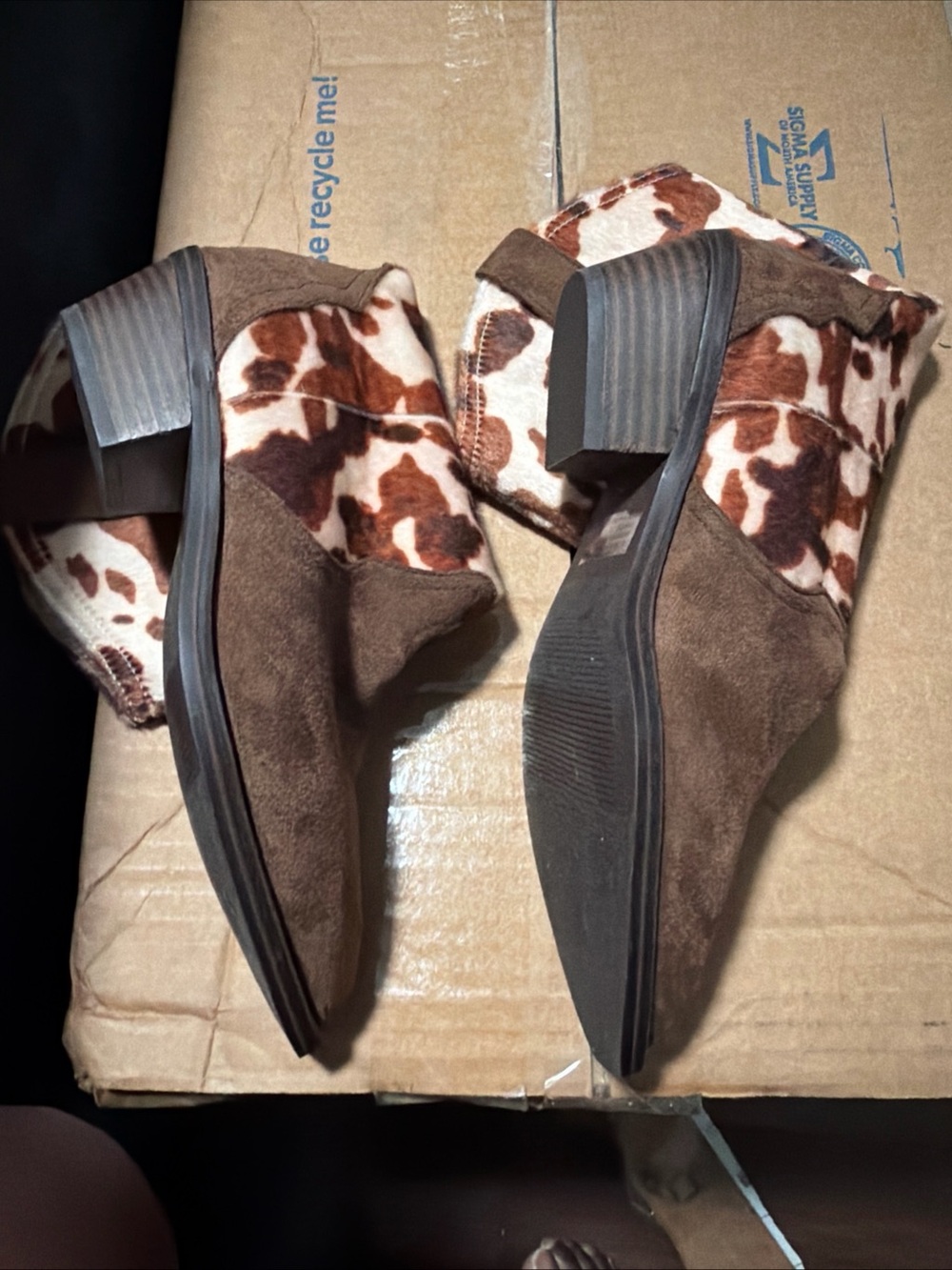 Coastal Cowgirl Cowhide Print Western Boots Womens Sz 6 Dolce Vita - Picture 7 of 7